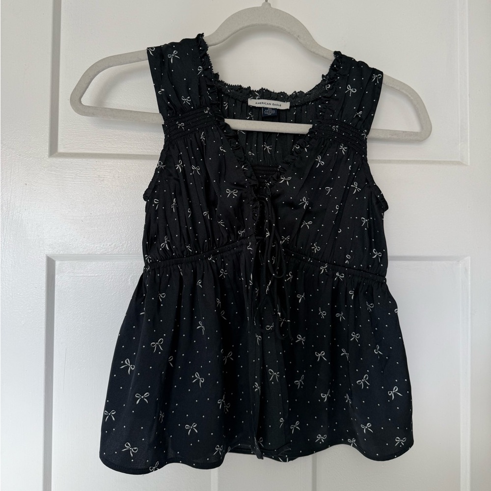 American Eagle bow tie front tank